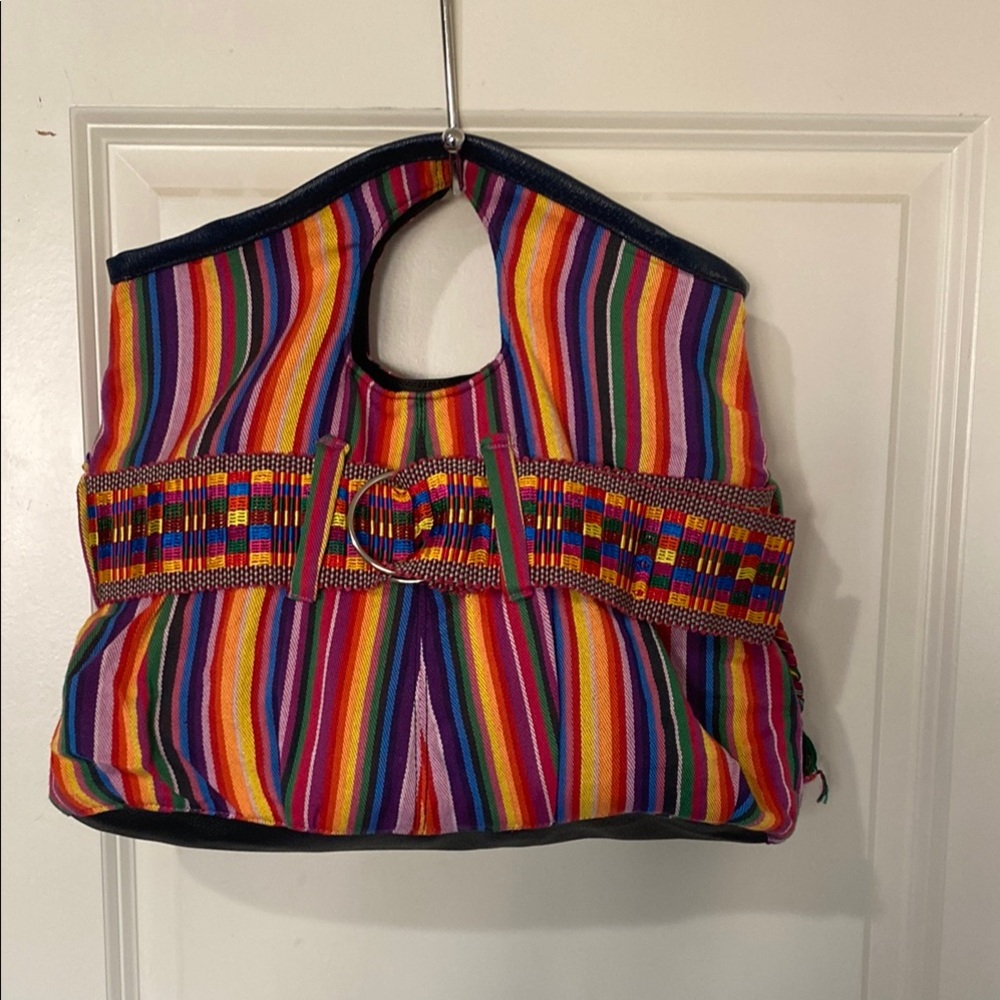 Colorful Striped Tote Bag